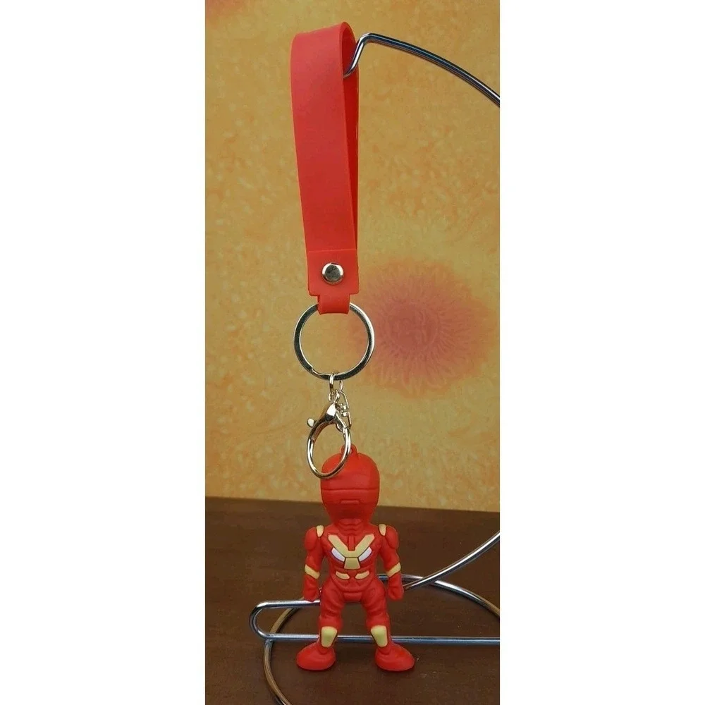 Avengers Marvel Iron Man 3D PVC Keychain Backpack Clip New 8
